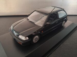 Honda Civic 1990 Zwart Schaal 1:43