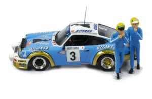 Porsche 911 Carrera RS 3.0 #3 Rally Monte Carlo 1978 + Rijders Schaal 1:43